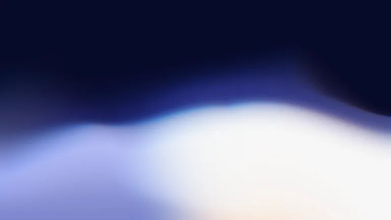 Blue Hour: Indigo waves rising into a luminous white edge.